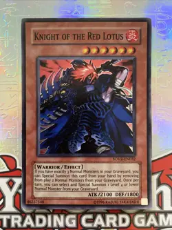 Yu-Gi-Oh! TCG Knight of the Red Lotus SOVR-EN032 Super Rare Unlimited LP- Exc - Image 2