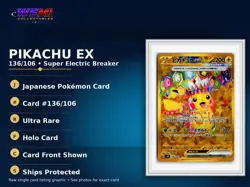 Pokemon Japanese SV8 Super Electric Breaker Pikachu ex 136/106 Ultra Rare Gold - Image 1