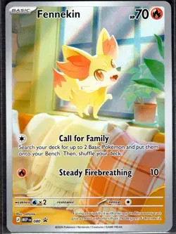 FENNEKIN 080 Black Star Promo - ME04: CHAOS RISING - POKEMON - - NM - Image 1