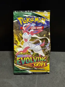 Pokemon TCG | Evolving Skies Booster Pack Wrapper - EMPTY | Umbreon Art - Image 1