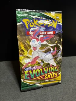 Pokemon TCG | Evolving Skies Booster Pack Wrapper - EMPTY | Umbreon Art - Image 2