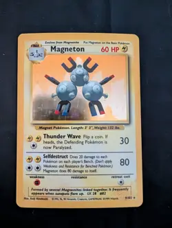 Magneton 9/102 Holo Rare Base Set 1999 WOTC Pokemon [NM] - Image 1