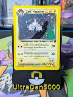 Pokemon Dark Magneton Holo Card 11/82 - Image 1