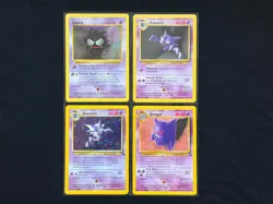 Pokemon Ghost Evolution Lot Gengar Haunter Holo Gastly Shadowless Fossil Base - Image 1