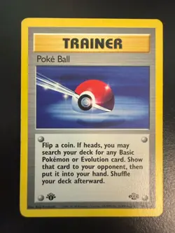 Pokemon TCG Poke Ball Jungle 64/64 Regular 1999-2000 Wizards Base Set Copyright - Image 1