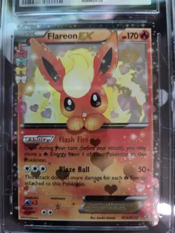 2016 POKEMON XY GENERATIONS RADIANT COLLECTION #RC6 FLAREON EX CGC 9 - Image 2