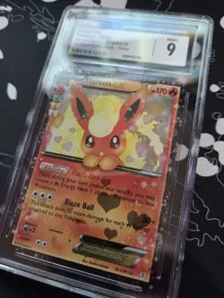 2016 POKEMON XY GENERATIONS RADIANT COLLECTION #RC6 FLAREON EX CGC 9 - Image 3