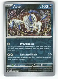 Absol 113/182 Uncommon Paradox Rift Pokemon Reverse Holo Near Mint - Image 1