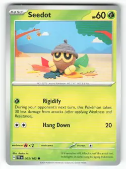 Seedot 003/162 Common Temporal Forces Pokemon Near Mint - Image 1
