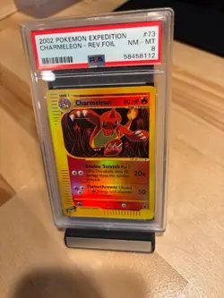 Pokemon Charmeleon Expedition Reverse Holo #73 PSA 8 NM-MT - Image 1