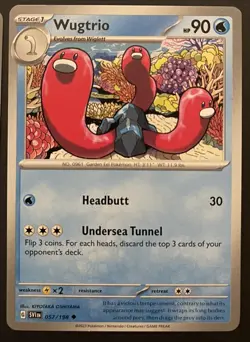 4 Card Lot Wugtrio Pokemon Cards Paldean Fates - Image 5