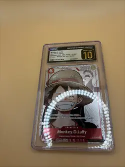 One Piece Monkey D Luffy P-001 Promo Manga Alt Art CGC Pristine 10 Eng 25th Anni - Image 3