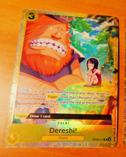 ONE PIECE ENGLISH CARD GAME HOLO CARTE Dereshi OP09-117 ALT EN NM - Image 1
