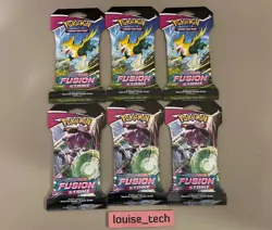 Pokemon TCG: Sword & Shield-Fusion Strike Sleeved Booster Pack (10 Cards) 6pks ✅ - Image 1