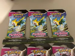 Pokemon TCG: Sword & Shield-Fusion Strike Sleeved Booster Pack (10 Cards) 6pks ✅ - Image 3