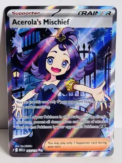 Acerola's Mischief | 165/132 | MINT | FULL ART | Mega Evolutions | Pokemon Card - Image 1
