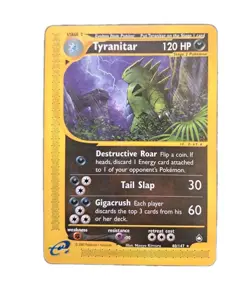 Pokemon card carte TCG 2002 Tyranitar 40/147 Aquapolis vintage ^^ - Image 1