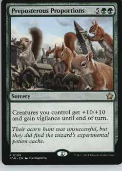 Preposterous Proportions 109 Rare Foundations Magic: The Gathering Near Mint - Image 1