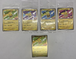 Complete Set Pokemon Pikachu Berkemeja Batik Indonesia & Batik Reverse Holo - Image 1