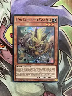 MP15-EN084 Bi'an, Earth Of The Yang Zing Super Rare 1st Edition NM Yugioh Card - Image 1