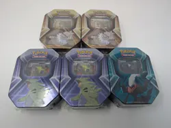 Lot Of 5 Pokemon TCG: Triple Whammy Tins Set Slaking, Tyranitar & Darkrai - NEW - Image 3