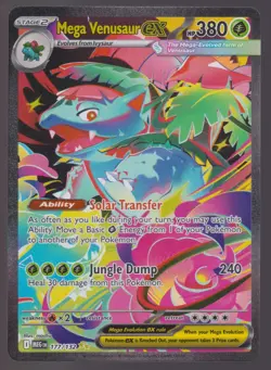 Pokemon Mega Evolution Mega Venusaur Ex Special Illustration Rare SIR 177/132 NM - Image 1