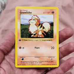 Wizards of the Coast Growlithe Base Set Shadowless 28/102 60 HP English - Image 1