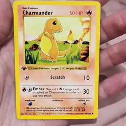 Wizards of the Coast Charmander 1st Edition Base Set Shadowless 46/102 - Image 1