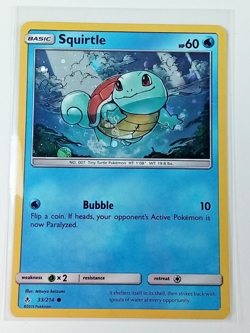 Squirtle 33/214 Unbroken Bonds Holo Pokemon Card 2019 - Image 1