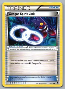 Gengar Spirit Link 95/119 Uncommon Phantom Forces Pokemon Near Mint - Image 1