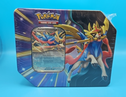 Pokemon Trading Card Game Slashing Legends Tin Zacian 5 Booster Packs Sealed - Image 1