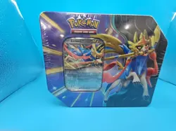 Pokemon Trading Card Game Slashing Legends Tin Zacian 5 Booster Packs Sealed - Image 3