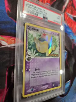 PSA 9 MINT Cyndaquil Reverse Foil EX Dragon Frontiers 45 Holo Pokemon Card - Image 2