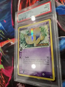 PSA 9 MINT Cyndaquil Reverse Foil EX Dragon Frontiers 45 Holo Pokemon Card - Image 3