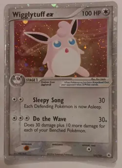 Wigglytuff ex 101/101 Ex Hidden Legends Holo Rare Pokemon TCG w SWIRL - Image 1