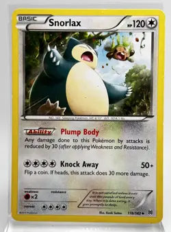 Snorlax 118/162 Pokemon Card Breakthrough 2015 MP - Image 1