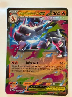 MEGA CHARIZARD X EX 013/094 DOUBLE RARE PHANTASMAL FLAMES POKEMON NM/M - Image 1