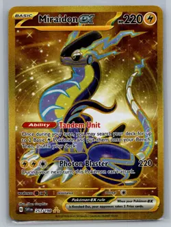 Miraidon ex 253/198 Hyper Rare Scarlet & Violet Pokemon Near Mint - Image 1