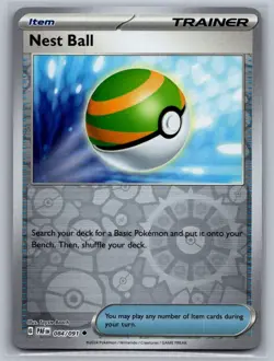 Nest Ball 084/091 Uncommon Paldean Fates Pokemon Reverse Holo Near Mint - Image 1