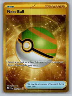 Nest Ball 255/198 Hyper Rare Scarlet & Violet Pokemon Near Mint - Image 1