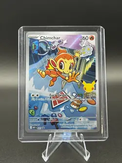 Pokemon First Partner Illustration Rare Chimchar 30th Anniversary-NM - Image 1
