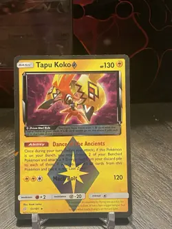 Tapu Koko 51/181 Prism Star Sun & Moon: Team Up Holo Pokemon TCG Near Mint - Image 1