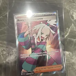 Pokemon TCG Roxie's Performance 112/086 Chaos Rising Full Art Holo NM - Image 1