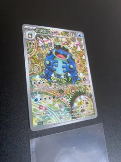 Seismitoad 105/086 Illustration Rare Full Art Pokemon Scarlet Violet Black Bolt - Image 3