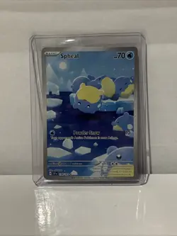 Pokemon Spheal SV08 Surging Sparks 199/191 Illustration Rare Full Art Holo HP 70 - Image 1