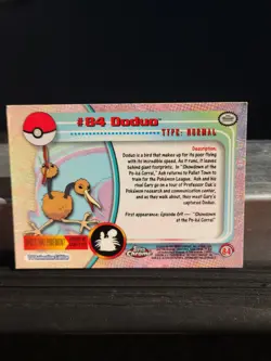 2000 Topps Chrome Pokemon #84 Doduo Chrome - Image 4