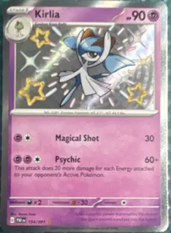 The Pokemon Company Kirlia 154/091 SV: Paldean Fates Shiny Rare Holo - Image 1