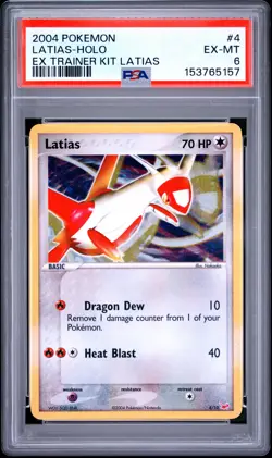 2004 POKEMON EX TRAINER KIT LATIAS #4 LATIAS-HOLO PSA 6 - Image 1