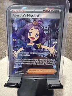 Pokemon Card Acerola's Mischief - 165/132 - ME01: Mega Evolution (MEG) - Image 1