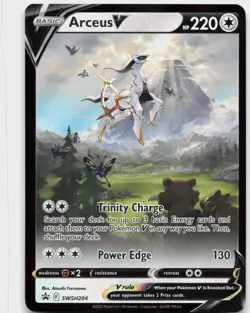 Arceus V SWSH204 Holo Promo Sword & Shield Promo Pokemon Near Mint - Image 1